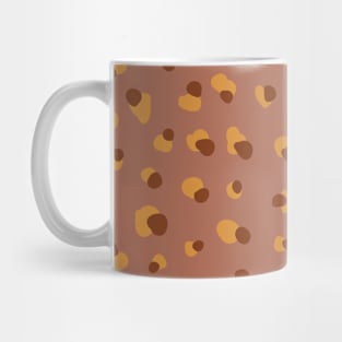 Minimal Terracotta Spots Dots Pattern Mug